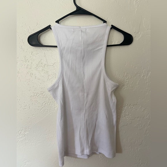J Crew White Ribbed Tank Top NWT Size Small - Picture 4 of 4